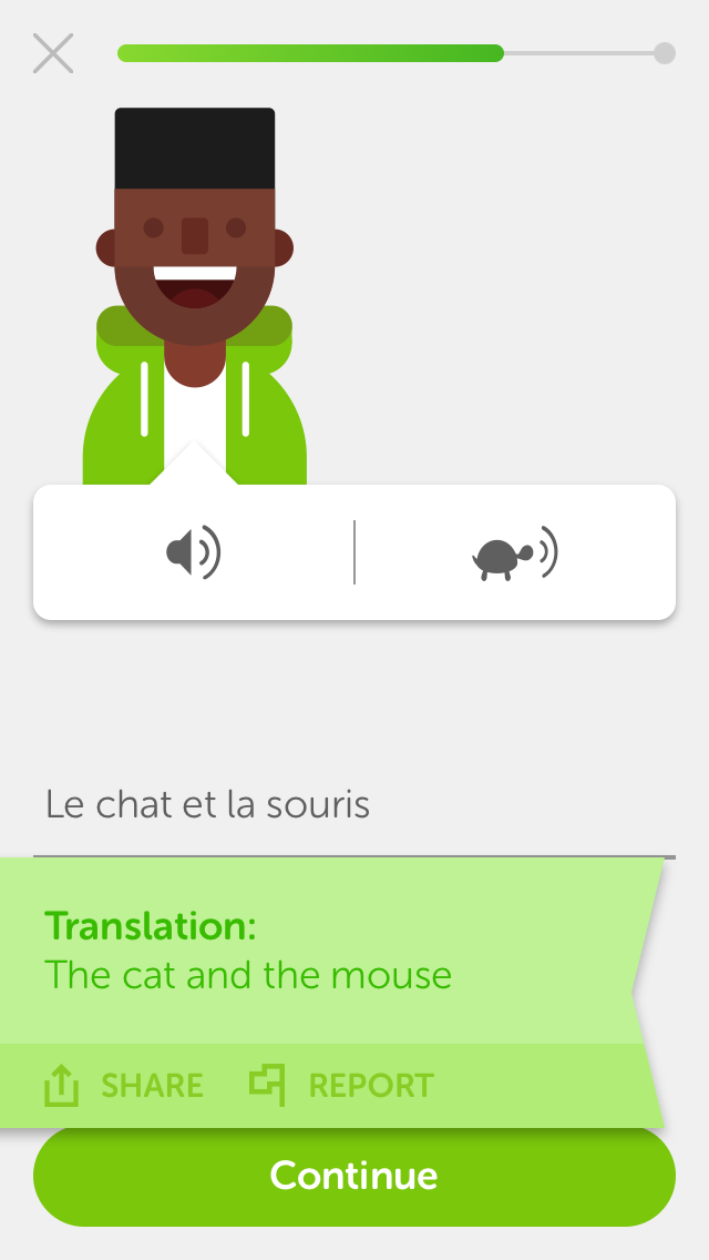 A listen exercise
