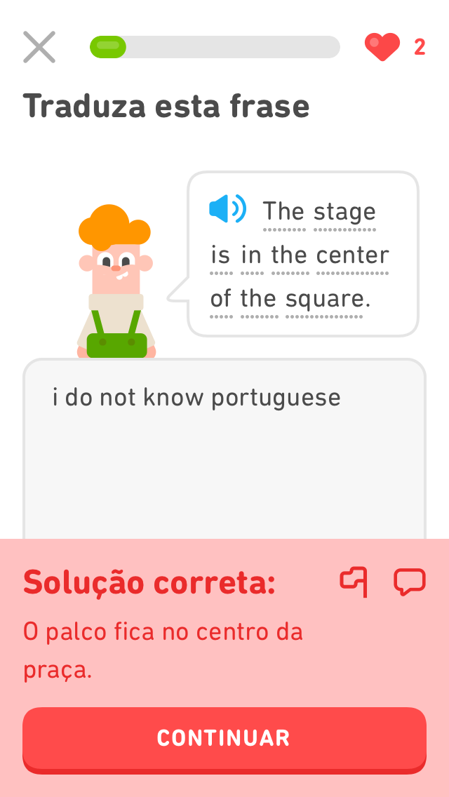 Incorrect response